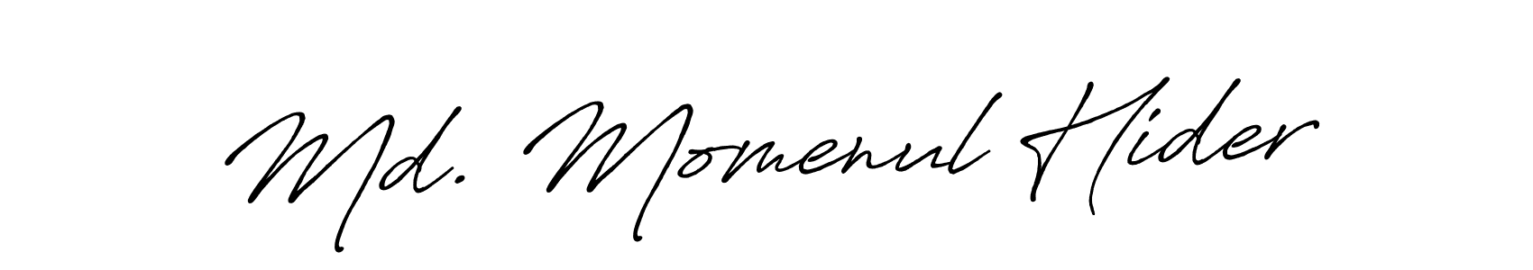 You should practise on your own different ways (Antro_Vectra_Bolder) to write your name (Md. Momenul Hider) in signature. don't let someone else do it for you. Md. Momenul Hider signature style 7 images and pictures png