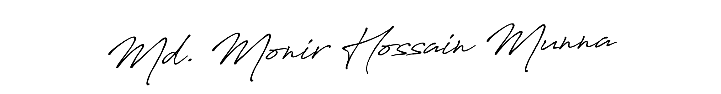 You can use this online signature creator to create a handwritten signature for the name Md. Monir Hossain Munna. This is the best online autograph maker. Md. Monir Hossain Munna signature style 7 images and pictures png