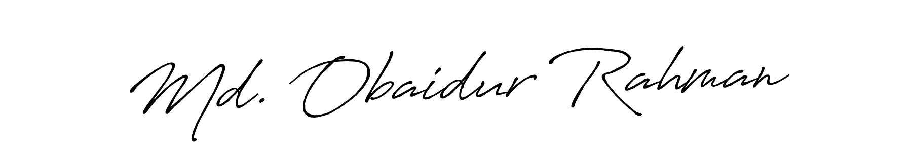 How to make Md. Obaidur Rahman signature? Antro_Vectra_Bolder is a professional autograph style. Create handwritten signature for Md. Obaidur Rahman name. Md. Obaidur Rahman signature style 7 images and pictures png