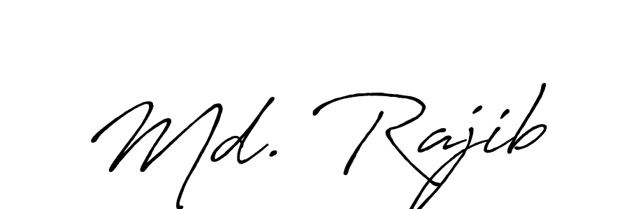 Create a beautiful signature design for name Md. Rajib. With this signature (Antro_Vectra_Bolder) fonts, you can make a handwritten signature for free. Md. Rajib signature style 7 images and pictures png