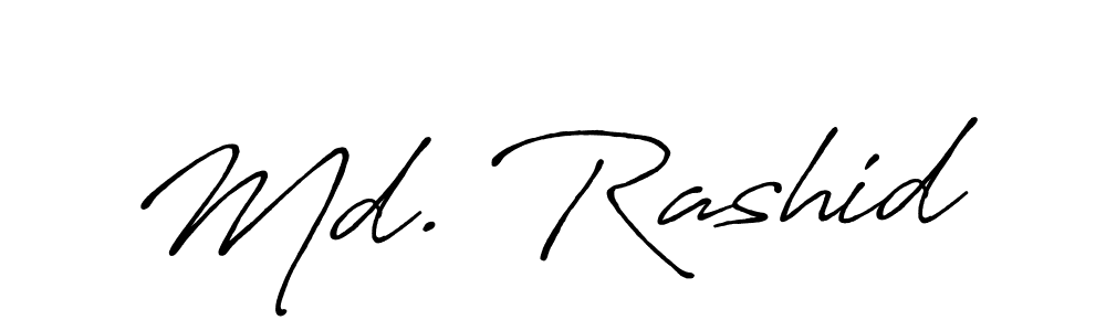 if you are searching for the best signature style for your name Md. Rashid. so please give up your signature search. here we have designed multiple signature styles  using Antro_Vectra_Bolder. Md. Rashid signature style 7 images and pictures png