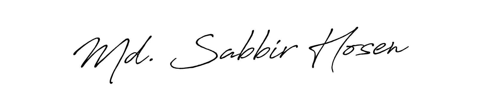 It looks lik you need a new signature style for name Md. Sabbir Hosen. Design unique handwritten (Antro_Vectra_Bolder) signature with our free signature maker in just a few clicks. Md. Sabbir Hosen signature style 7 images and pictures png