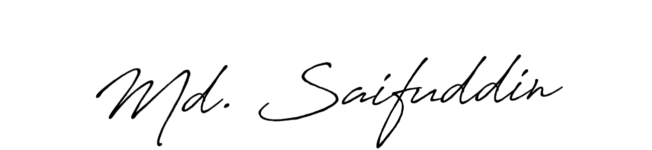 Once you've used our free online signature maker to create your best signature Antro_Vectra_Bolder style, it's time to enjoy all of the benefits that Md. Saifuddin name signing documents. Md. Saifuddin signature style 7 images and pictures png