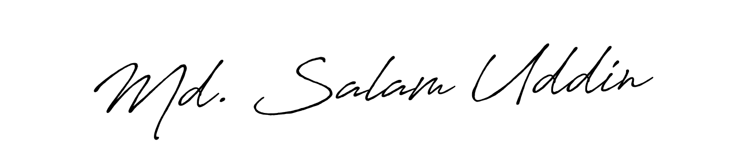 It looks lik you need a new signature style for name Md. Salam Uddin. Design unique handwritten (Antro_Vectra_Bolder) signature with our free signature maker in just a few clicks. Md. Salam Uddin signature style 7 images and pictures png