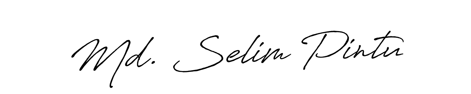 if you are searching for the best signature style for your name Md. Selim Pintu. so please give up your signature search. here we have designed multiple signature styles  using Antro_Vectra_Bolder. Md. Selim Pintu signature style 7 images and pictures png