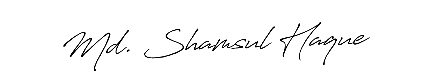 The best way (Antro_Vectra_Bolder) to make a short signature is to pick only two or three words in your name. The name Md. Shamsul Haque include a total of six letters. For converting this name. Md. Shamsul Haque signature style 7 images and pictures png