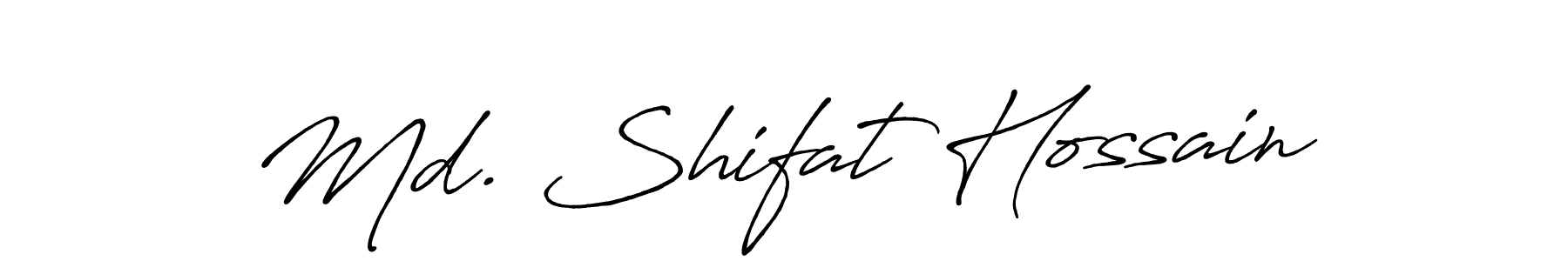 You should practise on your own different ways (Antro_Vectra_Bolder) to write your name (Md. Shifat Hossain) in signature. don't let someone else do it for you. Md. Shifat Hossain signature style 7 images and pictures png
