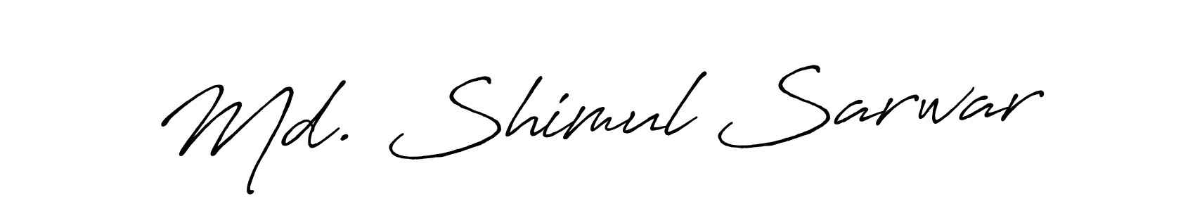 Md. Shimul Sarwar stylish signature style. Best Handwritten Sign (Antro_Vectra_Bolder) for my name. Handwritten Signature Collection Ideas for my name Md. Shimul Sarwar. Md. Shimul Sarwar signature style 7 images and pictures png