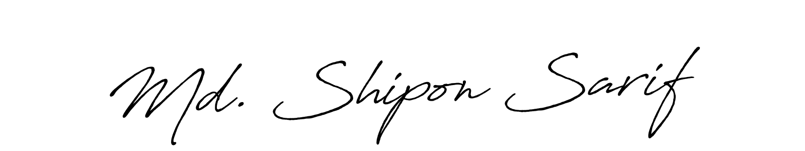 It looks lik you need a new signature style for name Md. Shipon Sarif. Design unique handwritten (Antro_Vectra_Bolder) signature with our free signature maker in just a few clicks. Md. Shipon Sarif signature style 7 images and pictures png