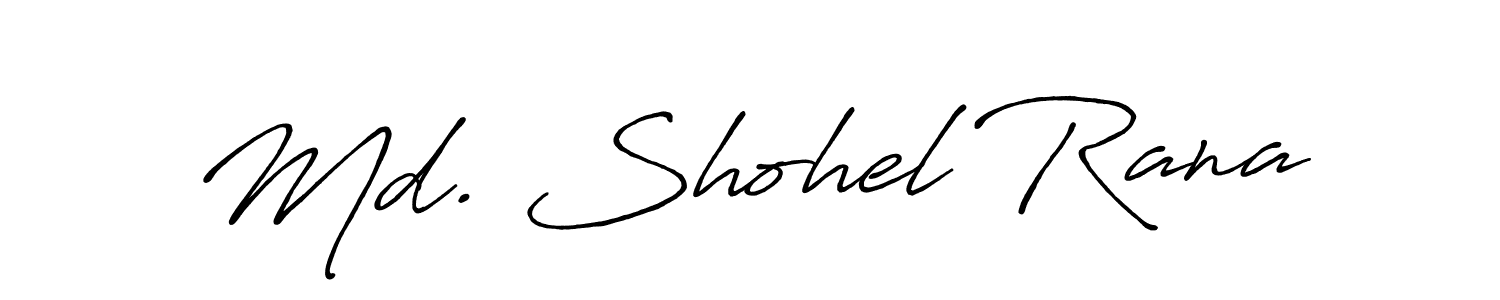 You should practise on your own different ways (Antro_Vectra_Bolder) to write your name (Md. Shohel Rana) in signature. don't let someone else do it for you. Md. Shohel Rana signature style 7 images and pictures png