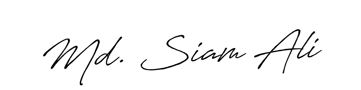 Make a beautiful signature design for name Md. Siam Ali. Use this online signature maker to create a handwritten signature for free. Md. Siam Ali signature style 7 images and pictures png