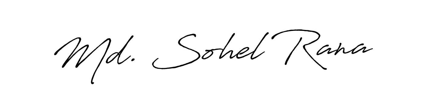 The best way (Antro_Vectra_Bolder) to make a short signature is to pick only two or three words in your name. The name Md. Sohel Rana include a total of six letters. For converting this name. Md. Sohel Rana signature style 7 images and pictures png