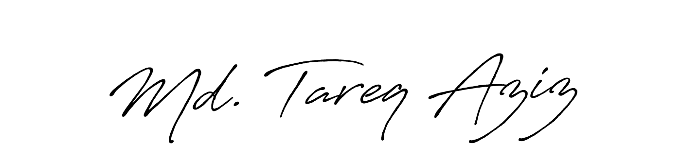 Design your own signature with our free online signature maker. With this signature software, you can create a handwritten (Antro_Vectra_Bolder) signature for name Md. Tareq Aziz. Md. Tareq Aziz signature style 7 images and pictures png