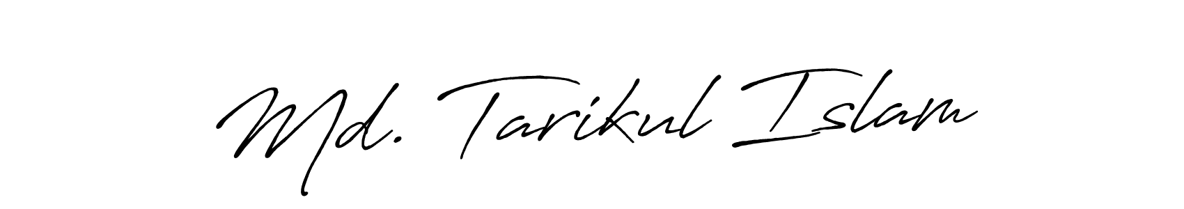 The best way (Antro_Vectra_Bolder) to make a short signature is to pick only two or three words in your name. The name Md. Tarikul Islam include a total of six letters. For converting this name. Md. Tarikul Islam signature style 7 images and pictures png