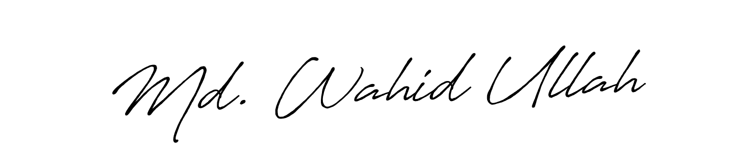 Also we have Md. Wahid Ullah name is the best signature style. Create professional handwritten signature collection using Antro_Vectra_Bolder autograph style. Md. Wahid Ullah signature style 7 images and pictures png