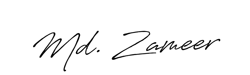 if you are searching for the best signature style for your name Md. Zameer. so please give up your signature search. here we have designed multiple signature styles  using Antro_Vectra_Bolder. Md. Zameer signature style 7 images and pictures png