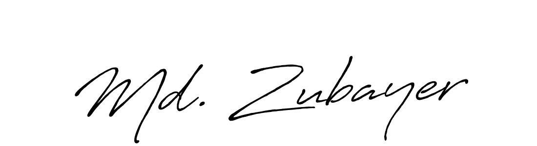 You should practise on your own different ways (Antro_Vectra_Bolder) to write your name (Md. Zubayer) in signature. don't let someone else do it for you. Md. Zubayer signature style 7 images and pictures png