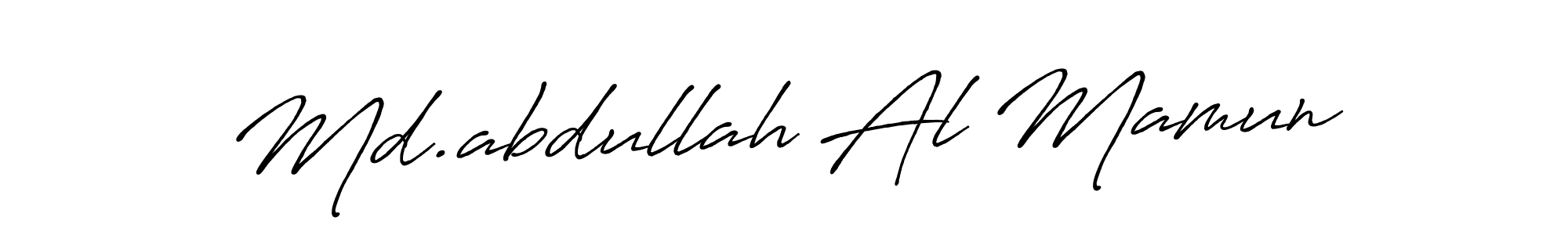 Md.abdullah Al Mamun stylish signature style. Best Handwritten Sign (Antro_Vectra_Bolder) for my name. Handwritten Signature Collection Ideas for my name Md.abdullah Al Mamun. Md.abdullah Al Mamun signature style 7 images and pictures png