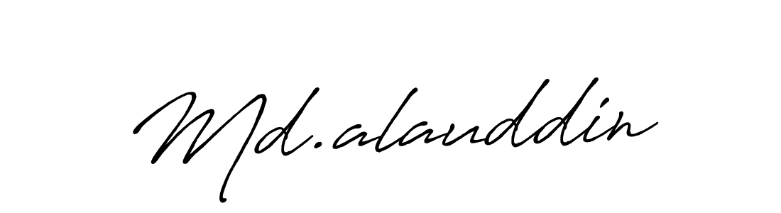 Md.alauddin stylish signature style. Best Handwritten Sign (Antro_Vectra_Bolder) for my name. Handwritten Signature Collection Ideas for my name Md.alauddin. Md.alauddin signature style 7 images and pictures png