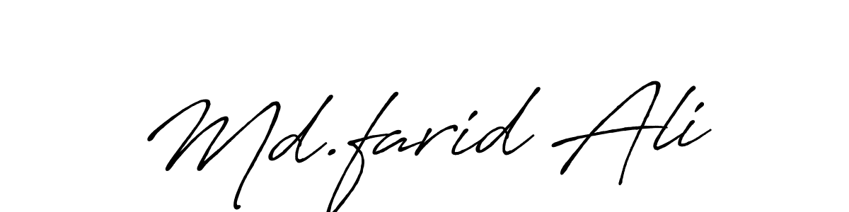 Similarly Antro_Vectra_Bolder is the best handwritten signature design. Signature creator online .You can use it as an online autograph creator for name Md.farid Ali. Md.farid Ali signature style 7 images and pictures png