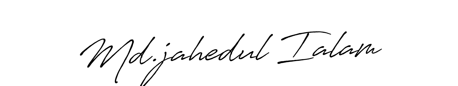 Similarly Antro_Vectra_Bolder is the best handwritten signature design. Signature creator online .You can use it as an online autograph creator for name Md.jahedul Ialam. Md.jahedul Ialam signature style 7 images and pictures png