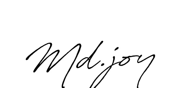 How to make Md.joy name signature. Use Antro_Vectra_Bolder style for creating short signs online. This is the latest handwritten sign. Md.joy signature style 7 images and pictures png