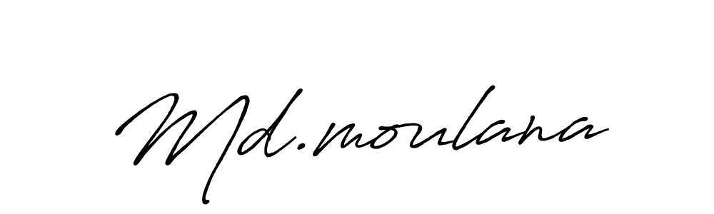 How to make Md.moulana signature? Antro_Vectra_Bolder is a professional autograph style. Create handwritten signature for Md.moulana name. Md.moulana signature style 7 images and pictures png