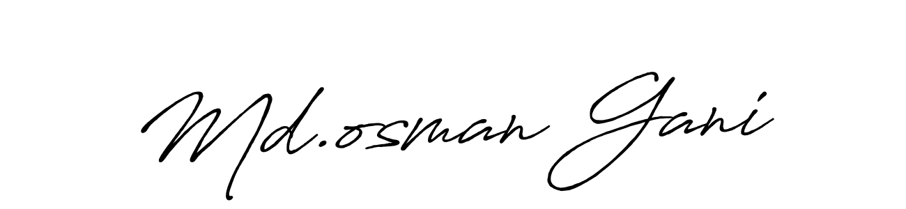 Similarly Antro_Vectra_Bolder is the best handwritten signature design. Signature creator online .You can use it as an online autograph creator for name Md.osman Gani. Md.osman Gani signature style 7 images and pictures png