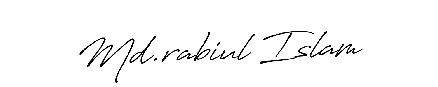 The best way (Antro_Vectra_Bolder) to make a short signature is to pick only two or three words in your name. The name Md.rabiul Islam include a total of six letters. For converting this name. Md.rabiul Islam signature style 7 images and pictures png