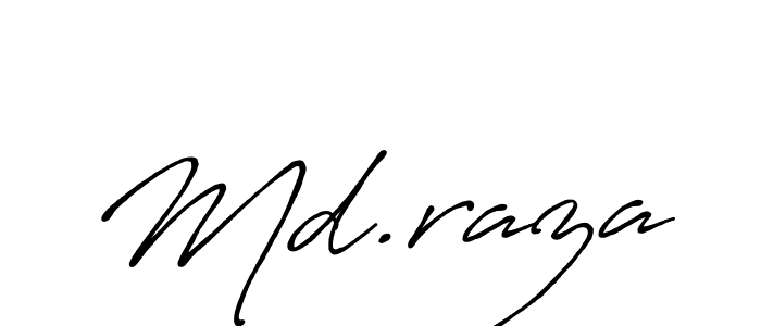 Design your own signature with our free online signature maker. With this signature software, you can create a handwritten (Antro_Vectra_Bolder) signature for name Md.raza. Md.raza signature style 7 images and pictures png