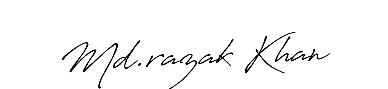 Make a beautiful signature design for name Md.razak Khan. Use this online signature maker to create a handwritten signature for free. Md.razak Khan signature style 7 images and pictures png