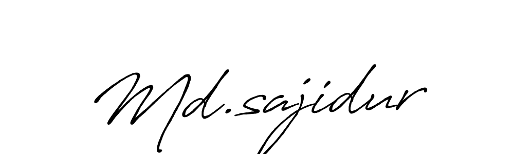 if you are searching for the best signature style for your name Md.sajidur. so please give up your signature search. here we have designed multiple signature styles  using Antro_Vectra_Bolder. Md.sajidur signature style 7 images and pictures png