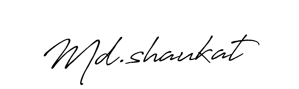 How to make Md.shaukat signature? Antro_Vectra_Bolder is a professional autograph style. Create handwritten signature for Md.shaukat name. Md.shaukat signature style 7 images and pictures png