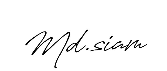 if you are searching for the best signature style for your name Md.siam. so please give up your signature search. here we have designed multiple signature styles  using Antro_Vectra_Bolder. Md.siam signature style 7 images and pictures png