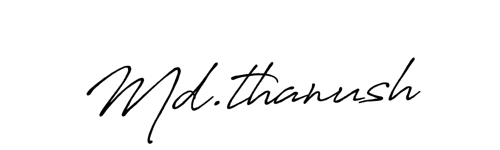 Md.thanush stylish signature style. Best Handwritten Sign (Antro_Vectra_Bolder) for my name. Handwritten Signature Collection Ideas for my name Md.thanush. Md.thanush signature style 7 images and pictures png