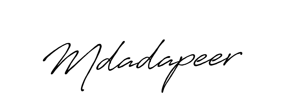 Create a beautiful signature design for name Mdadapeer. With this signature (Antro_Vectra_Bolder) fonts, you can make a handwritten signature for free. Mdadapeer signature style 7 images and pictures png