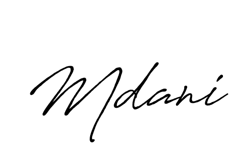 Also You can easily find your signature by using the search form. We will create Mdani name handwritten signature images for you free of cost using Antro_Vectra_Bolder sign style. Mdani signature style 7 images and pictures png
