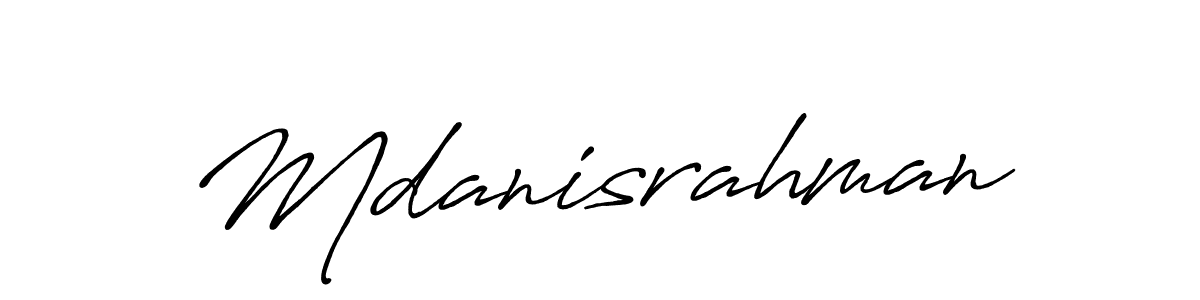 How to make Mdanisrahman signature? Antro_Vectra_Bolder is a professional autograph style. Create handwritten signature for Mdanisrahman name. Mdanisrahman signature style 7 images and pictures png