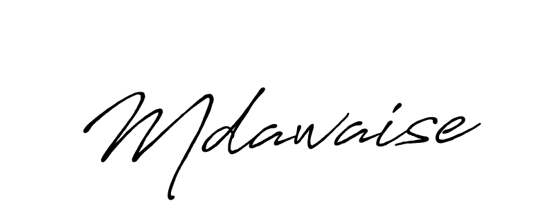 How to make Mdawaise name signature. Use Antro_Vectra_Bolder style for creating short signs online. This is the latest handwritten sign. Mdawaise signature style 7 images and pictures png