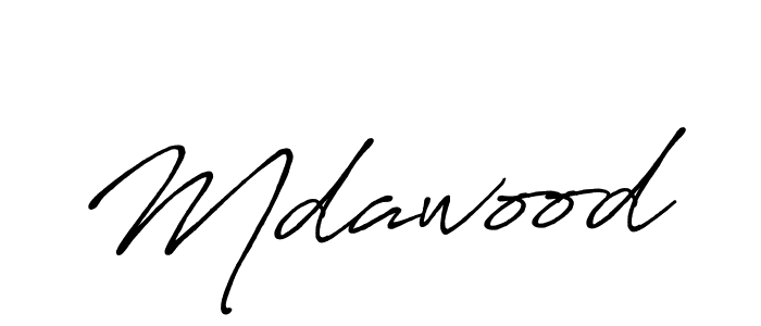 Use a signature maker to create a handwritten signature online. With this signature software, you can design (Antro_Vectra_Bolder) your own signature for name Mdawood. Mdawood signature style 7 images and pictures png