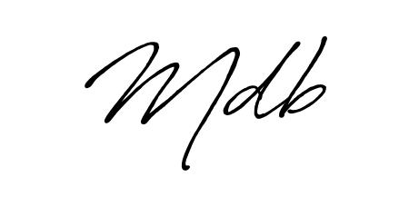 Similarly Antro_Vectra_Bolder is the best handwritten signature design. Signature creator online. You can use it as an online autograph creator for name Mdb. Mdb signature style 7 images and pictures png