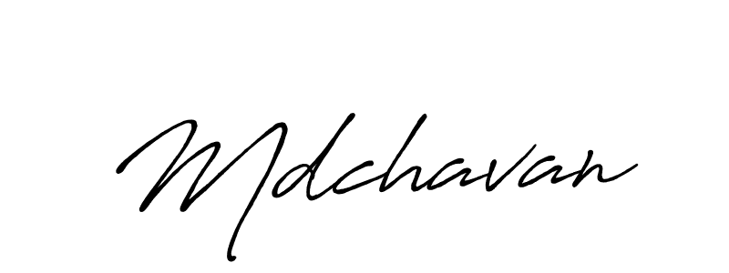Also we have Mdchavan name is the best signature style. Create professional handwritten signature collection using Antro_Vectra_Bolder autograph style. Mdchavan signature style 7 images and pictures png