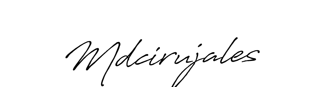 Make a beautiful signature design for name Mdcirujales. With this signature (Antro_Vectra_Bolder) style, you can create a handwritten signature for free. Mdcirujales signature style 7 images and pictures png