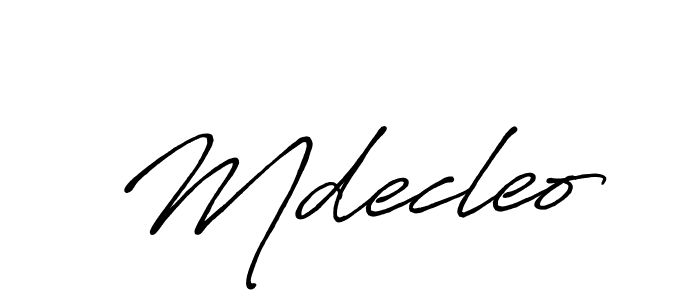 Here are the top 10 professional signature styles for the name Mdecleo. These are the best autograph styles you can use for your name. Mdecleo signature style 7 images and pictures png