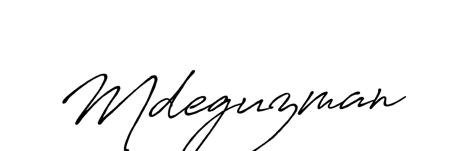 Design your own signature with our free online signature maker. With this signature software, you can create a handwritten (Antro_Vectra_Bolder) signature for name Mdeguzman. Mdeguzman signature style 7 images and pictures png