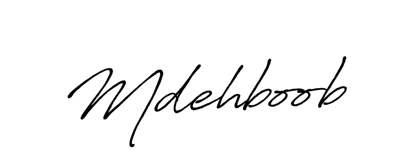 Also we have Mdehboob name is the best signature style. Create professional handwritten signature collection using Antro_Vectra_Bolder autograph style. Mdehboob signature style 7 images and pictures png