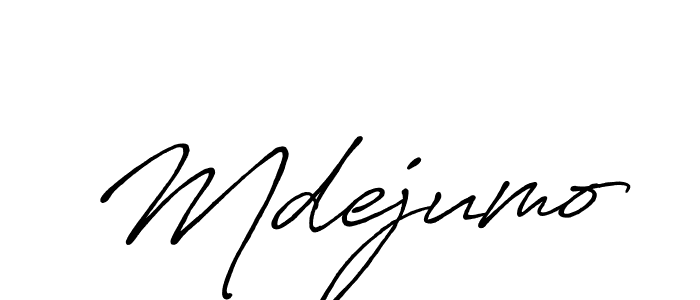 Use a signature maker to create a handwritten signature online. With this signature software, you can design (Antro_Vectra_Bolder) your own signature for name Mdejumo. Mdejumo signature style 7 images and pictures png