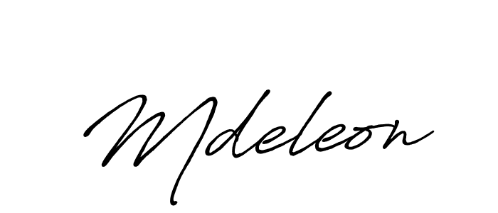 Mdeleon stylish signature style. Best Handwritten Sign (Antro_Vectra_Bolder) for my name. Handwritten Signature Collection Ideas for my name Mdeleon. Mdeleon signature style 7 images and pictures png