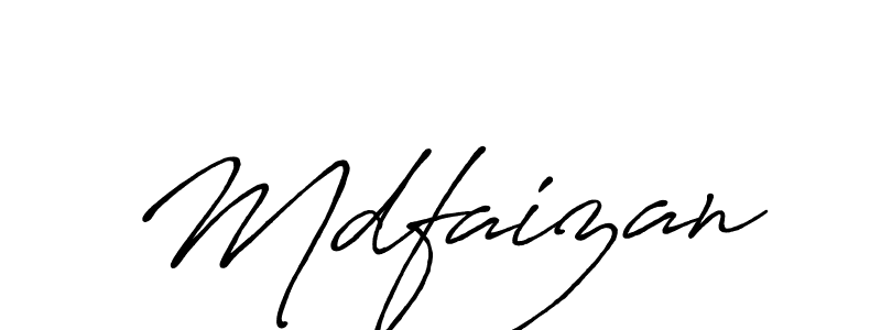 Design your own signature with our free online signature maker. With this signature software, you can create a handwritten (Antro_Vectra_Bolder) signature for name Mdfaizan. Mdfaizan signature style 7 images and pictures png