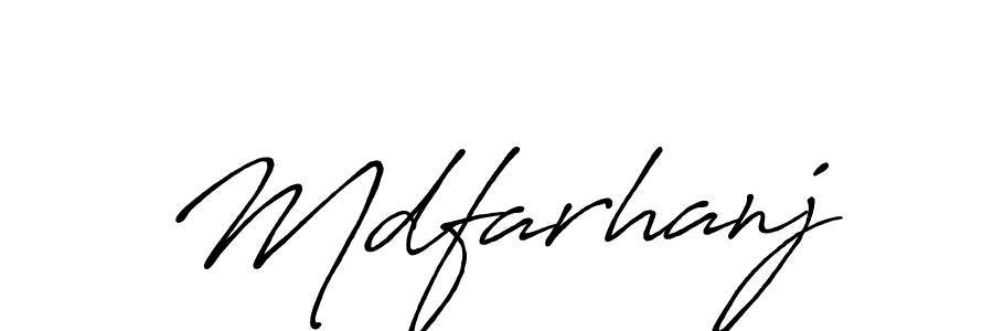 Also You can easily find your signature by using the search form. We will create Mdfarhanj name handwritten signature images for you free of cost using Antro_Vectra_Bolder sign style. Mdfarhanj signature style 7 images and pictures png